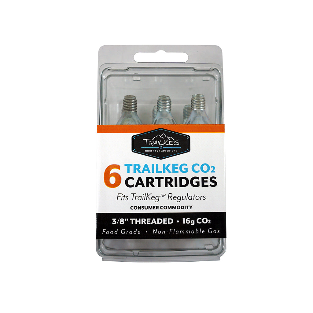 Six Pack 16 Gram CO2 Cartridges Food Grade
